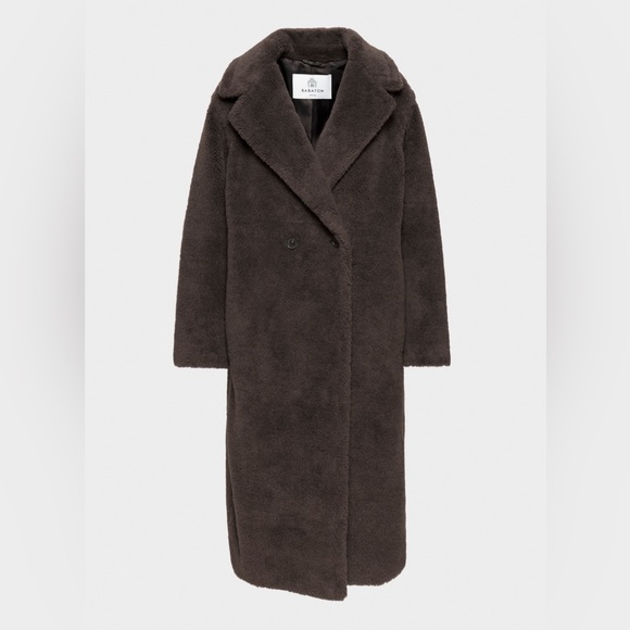 Babaton Dark Brown Teddy Jacket - Picture 1 of 3